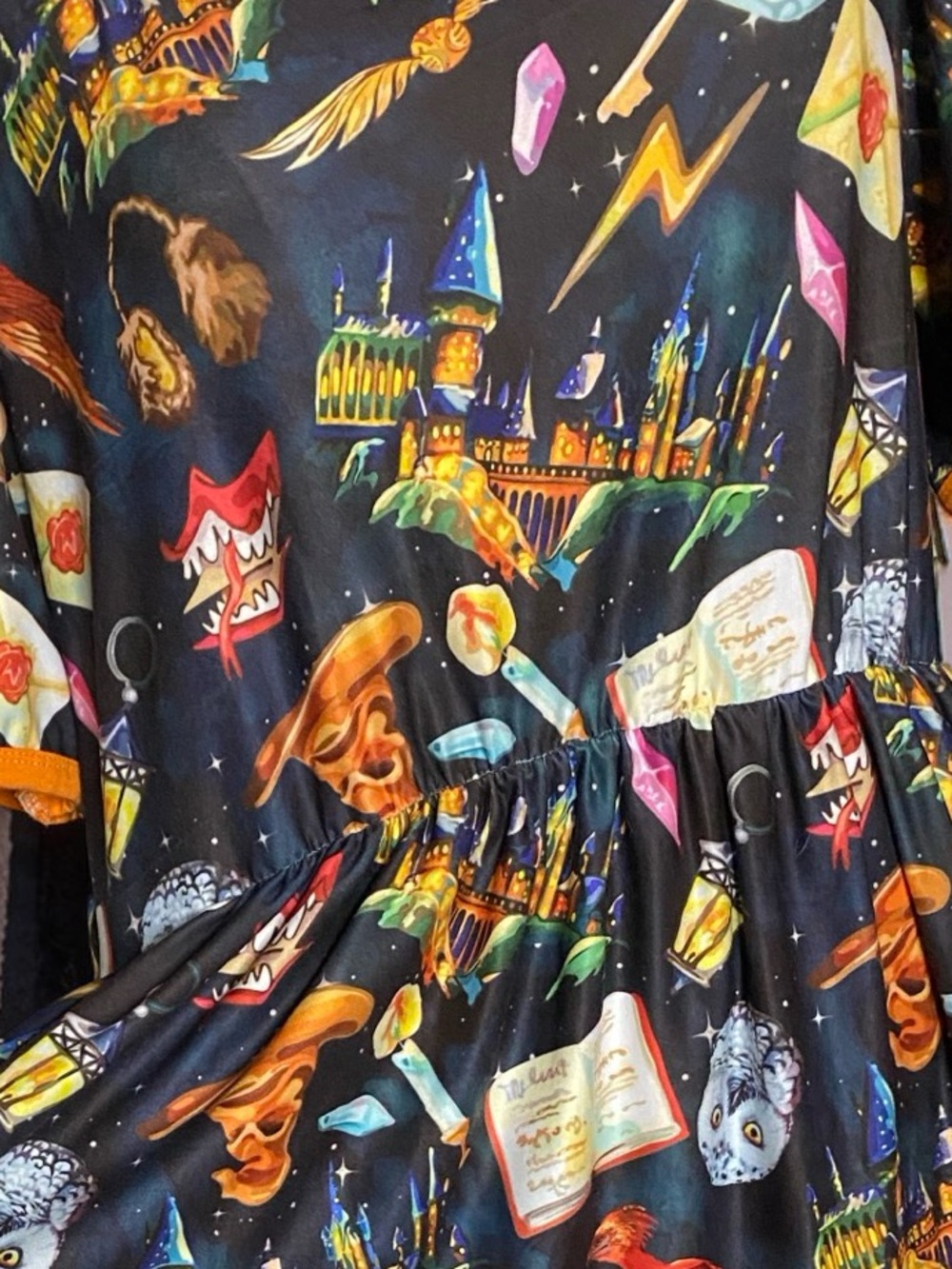 Enchanted Dress Shop Wizard World Magic Dress XL - HP Inspired Owls & Spells